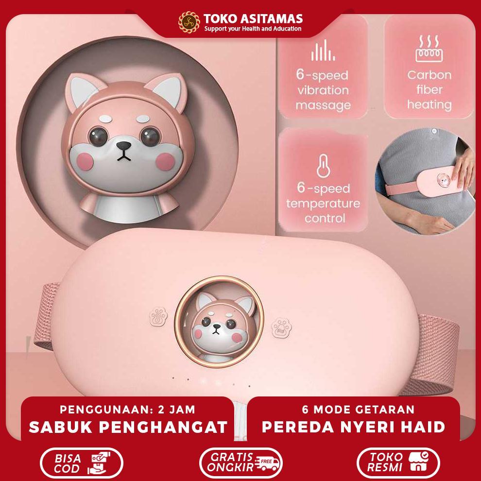 Terbaru Sabuk Pijat Penghangat Menstruasi Pereda Nyeri Saat Haid Therapy Warming Massage Belt - Kopain