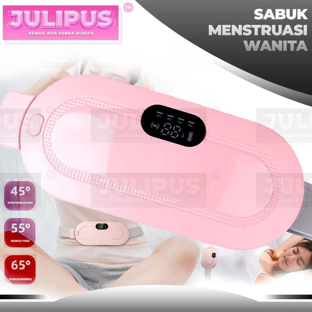 Terbaru Sabuk Menstruasi Penghangat Perut Pereda Nyeri Haid dan Kram Bantal Terapi Pemanas Elektrik - Pink