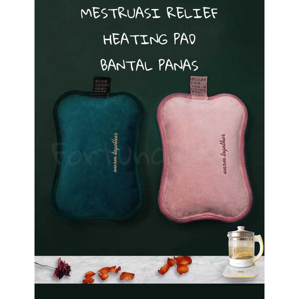 Terbaru Menstrual Relief Heating Pad / Bantal Panas Pereda Menstruasi Bantal Penghangat Terapi Air Panas Elektrik / Pereda Nyeri Haid Menstruasi / Menstrual Pad / Pemanas - PINK SOFT