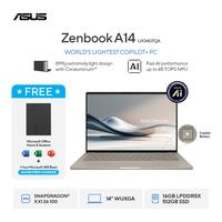 Gambar Asus Zenbook 14 UX3407QA [Snapdragon X X1 26 100|RAM 16GB|SSD 512GB|Win11|OHS24+365] dari megacom.id Kota Administrasi Jakarta Pusat 1 Tokopedia