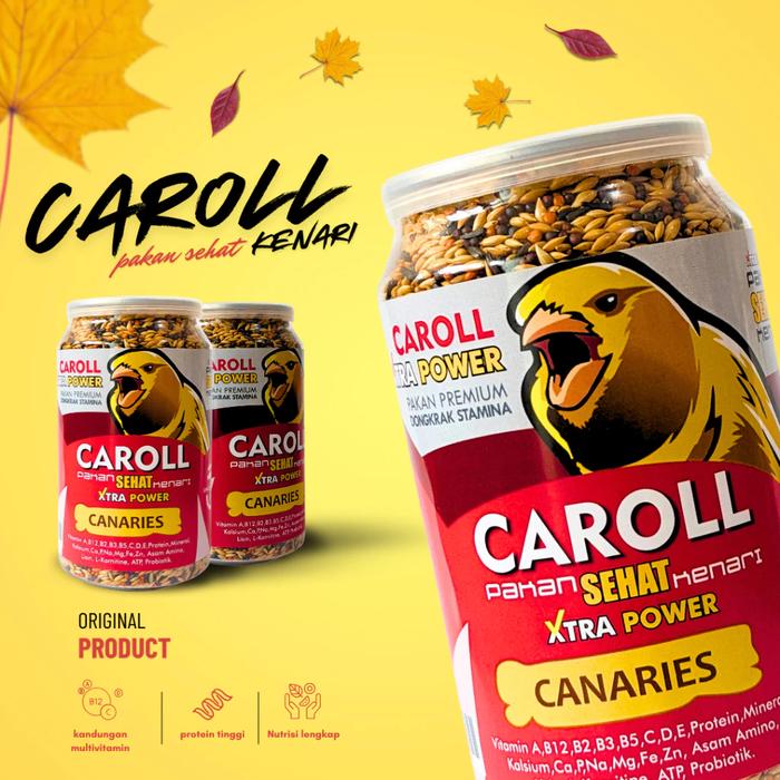 Gambar Makanan Burung CAROLL Canary Ngeroll Kenari Gacor Dongkrak Metabolisme Stamina Lomba dari Seputar Burung Indonesia Kab. Sukoharjo Tokopedia