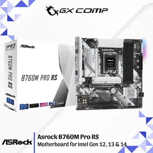 Motherboard Asrock B760M Pro RS Mobo for Intel Gen 12, 13 & 14 LGA 1700 M-ATX