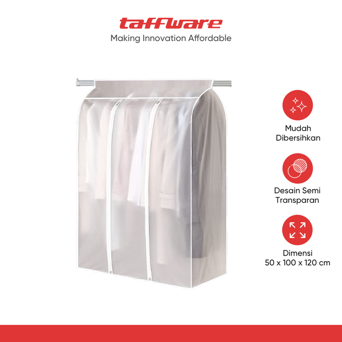 Gambar TaffHOME Cover Pakaian Gaun Jas Anti Debu 50x100x120cm - CY-08 dari Taffware Official Store Kota Administrasi Jakarta Barat Tokopedia
