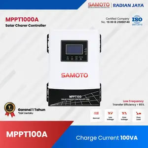 Samoto MPPT100A Solar Charge Controller 100A SCC PV Solar Panel Tenaga Surya PLTS LCD Display MPPT100A DC 12V/24V/48V