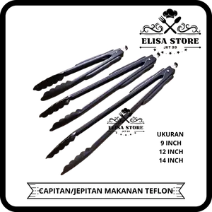 capitan makanan jepitan bbq masak jepitan gorengan stainless tebal
