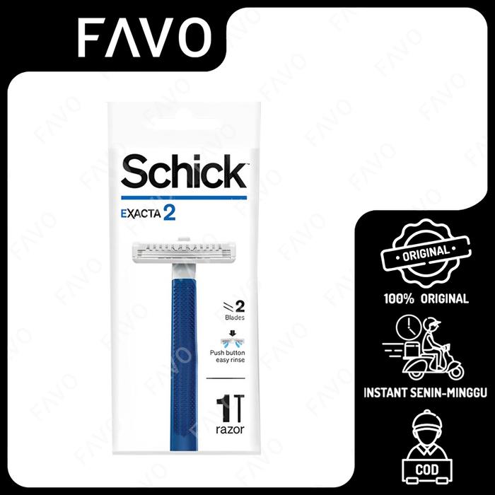 Gambar Pisau Cukur Schick Exacta 2 for Normal Skin - 1 Razor dari FAVO Official Store Kota Administrasi Jakarta Selatan Tokopedia