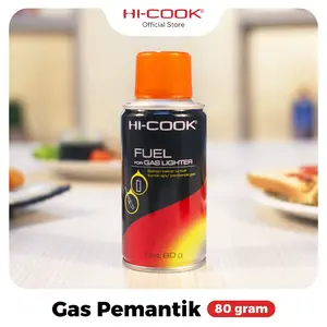 Gas Kaleng Hi Cook Refill Korek Gas 80g CFC Free Hi-Cook Hicook Gas Tabung isi Korek Refill Lighter