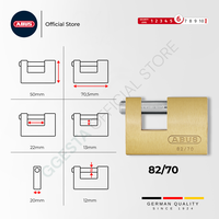 Gambar ABUS Gembok Anti Karat 82 Series Monobloc - Germany - 82/90 dari GGEsta Indonesia Kota Administrasi Jakarta Barat 3 Tokopedia