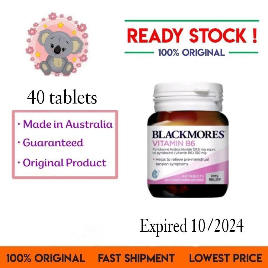 Blackmores Vitamin B6 Pereda Nyeri Haid Menstruasi PMS 40 tablet