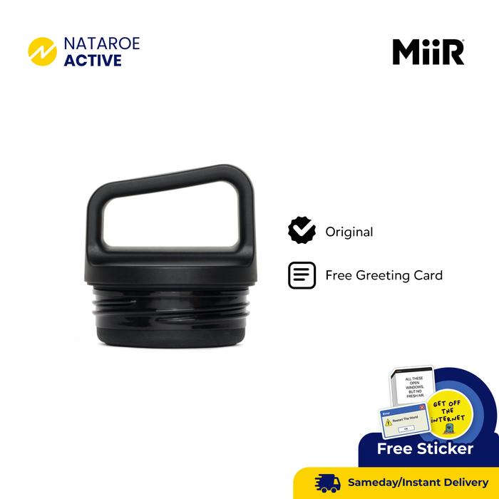 Gambar MiiR Wide Mouth Lid - Black dari Nataroe Active Indonesia Kota Administrasi Jakarta Utara Tokopedia