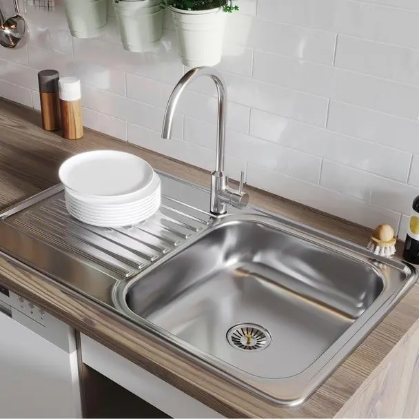 KITCHEN SINK 100x50/TEMPAT CUCI PIRING  1 LUBANG+SAYAP