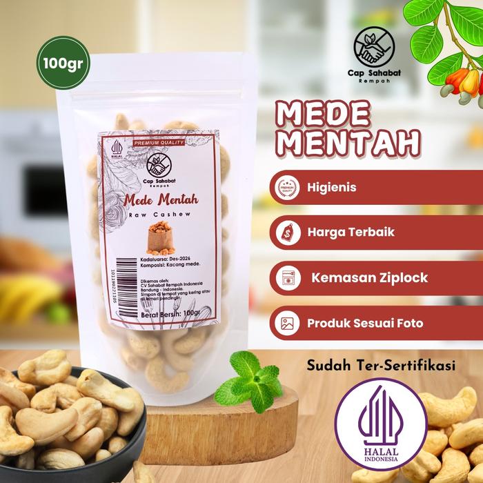 Gambar 100gr Mede Mentah / Raw Cashew / Rempah / JSR 100% PREMIUM QUALITY dari Cap Sahabat Rempah Kota Bandung Tokopedia