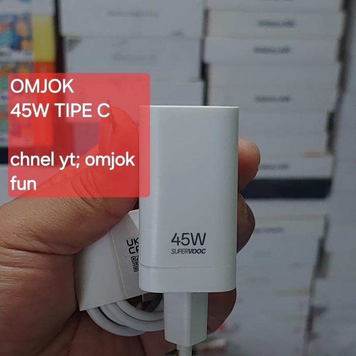 Gambar Charger Realme c75 / 13 pro 5g , 45W original copotan fast dari omjok Kota Administrasi Jakarta Utara Tokopedia