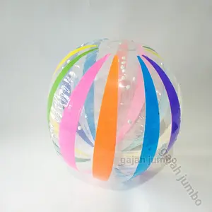 Mainan Bola Tiup Plastik Kerincingan Baby Bayi Pelangi Rainbow Anak