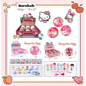 [BAROKAH] Surprise egg Hello kitty dan LOL | Mainan Surprise Egg Anak