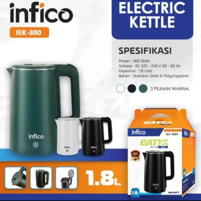 Kettle Teko Pemanas Air Listrik Infico