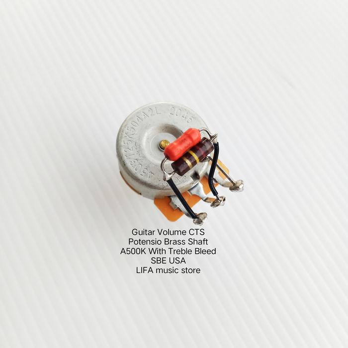 Gambar Potensio Volume CTS A500K with Treble bleed Orange Drop SEB USA dari LIFA Music Store Kab. Bandung Tokopedia