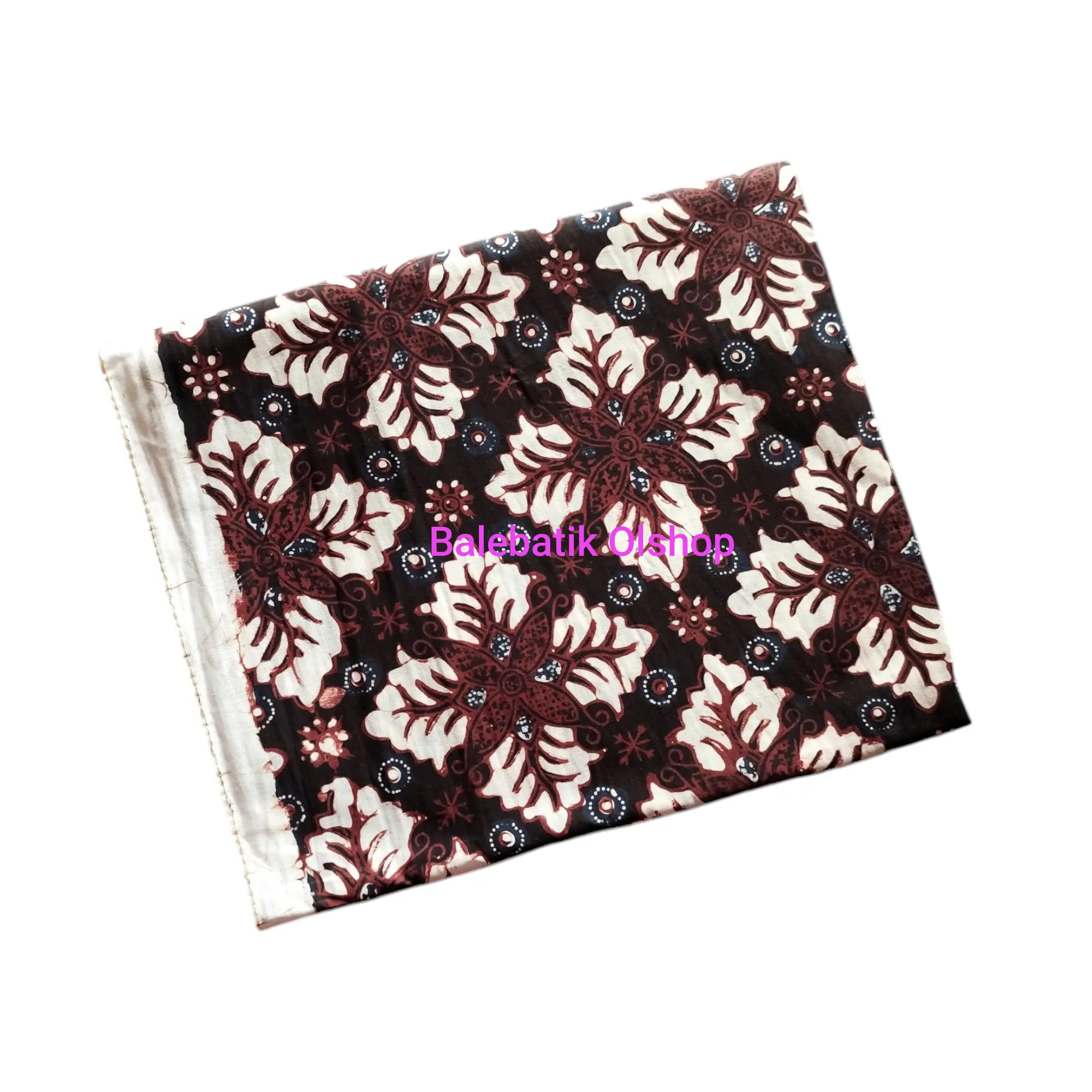 Kain jarik panjang batik cap sogan Jogja motif godhong waru