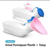 Gambar Onemed pispot wanita cewek  dengan skala dan cover  PINK dari Wahid Karya Saritama Medical Kota Makassar 1 Tokopedia