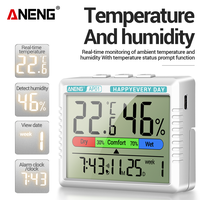 Gambar Aneng AP01 Digital Thermo-hygrometer Clock Multiscene Temperature Hygrometer White Blue Charging dari Aneng Official Store Kab. Tangerang 3 Tokopedia