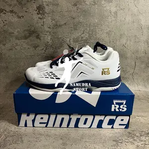 Sepatu Badminton Reinforce Speed / RS JF LTD 5 * White / Putih