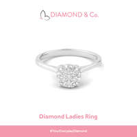 Gambar Diamond & Co - Cincin Wanita Berlian DCWF1063 - Rose Gold dari Diamond & Co. Kota Tangerang Selatan 1 Tokopedia