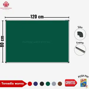 SAKANA Softboard Bludru Gantung 80x120cm / Cork Board / Pin Board / Papan Mading / Papan Pengumuman