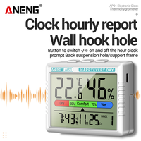 Gambar Aneng AP01 Digital Thermo-hygrometer Clock Multiscene Temperature Hygrometer White Blue Charging dari Aneng Official Store Kab. Tangerang 4 Tokopedia