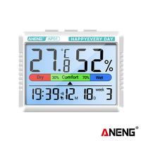 Gambar Aneng AP01 Digital Thermo-hygrometer Clock Multiscene Temperature Hygrometer White Blue Charging dari Aneng Official Store Kab. Tangerang 1 Tokopedia