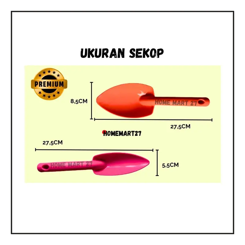 GOLDENLAND SEKOP TANAMAN/ SEKOP UNTUK BERKEBUN/ SEKOP WARNA WARNI/ Sekop Plastik Tanaman/ Sekop Plastik Taman/ Sekop Plastik Tepung/ Sekop Plastik Camilan/ Sekop Plastik Beras Kuat Berkualitas Anti Patah Ukuran Besar Kecil Harga Sepasang Warna Hijau, Oren 1