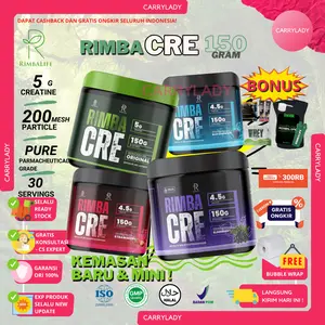RIMBALIFE RIMBA CRE CREATINE MONOH0YDRATE 150 GRAM 150GR 30 SERVING
