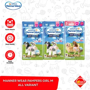 Popok Pampers Anjing Manner Wear Jantan Betina Dog Diapers