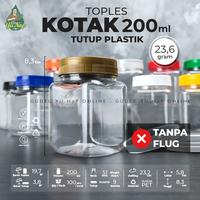 Gambar Toples Sambal 200 ml KOTAK (TANPA FLUG) - Toples Jar Plastik 200ml dari Gudeg Yu Nap Online Kota Bandung 1 Tokopedia