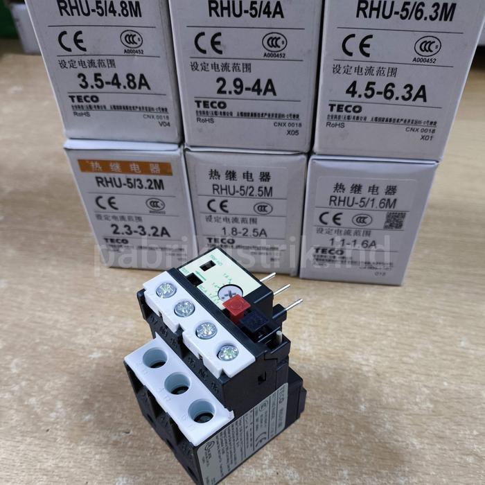 Jual Thermal overload RHU 5 TECO untuk mini contactor equivalent TK12 ...