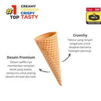 Gambar Cone ice cream waffle kerucut besar isi 10pcs dari Orlinfood Kab. Bekasi 3 Tokopedia