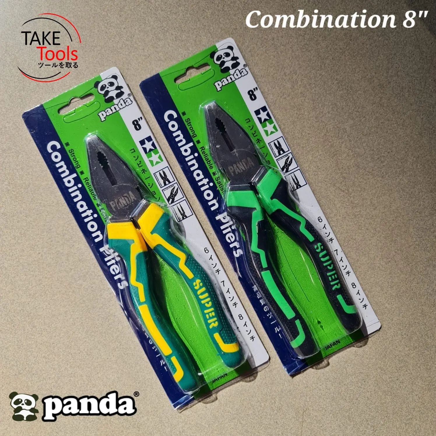 Tang Kombinasi 8 INC PANDA NEW HANDLE / Combination Pliers A1035