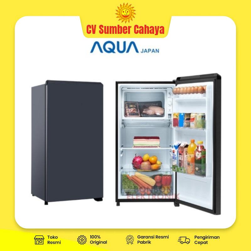 AQUA Kulkas 1 Pintu 145L Big Freezer 67 Watt AQR-D185 D185 MDS D185MDS ...