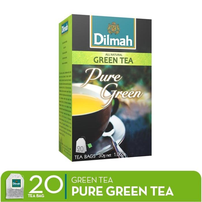 Jual Teh Dilmah Pure Green Tea 20 x 15gr | Tag Tbag | Teh Celup - Kota ...