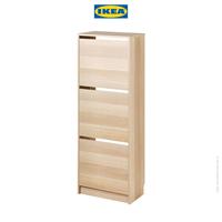 Gambar IKEA BISSA Rak Kabinet Sepatu Dengan 3 Kompartmen Efek Kayu Oak 49x28x135 cm   Furniture dari IKEA Indonesia Kota Administrasi Jakarta Timur 2 Tokopedia