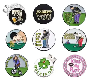 Golf Ball Magnetic Hat Clip Marker | Penanda Bola Golf Hat Clip Magnet