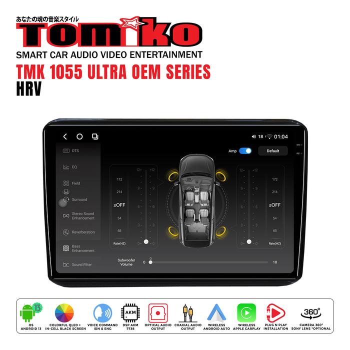Gambar Head Unit Android Tomiko TMK 1055 ULTRA OEM Series for HRV - 8 GB | 256 GB, Non Cam 360 dari Tomiko Car Multimedia Kota Tangerang Tokopedia