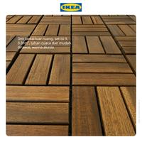 Gambar IKEA RUNNEN Decking Tile Lantai Bongkar Pasang Akasia 0.81 m² Isi 9Pcs Plastik Akrilik dari IKEA Indonesia Kota Administrasi Jakarta Timur 3 Tokopedia