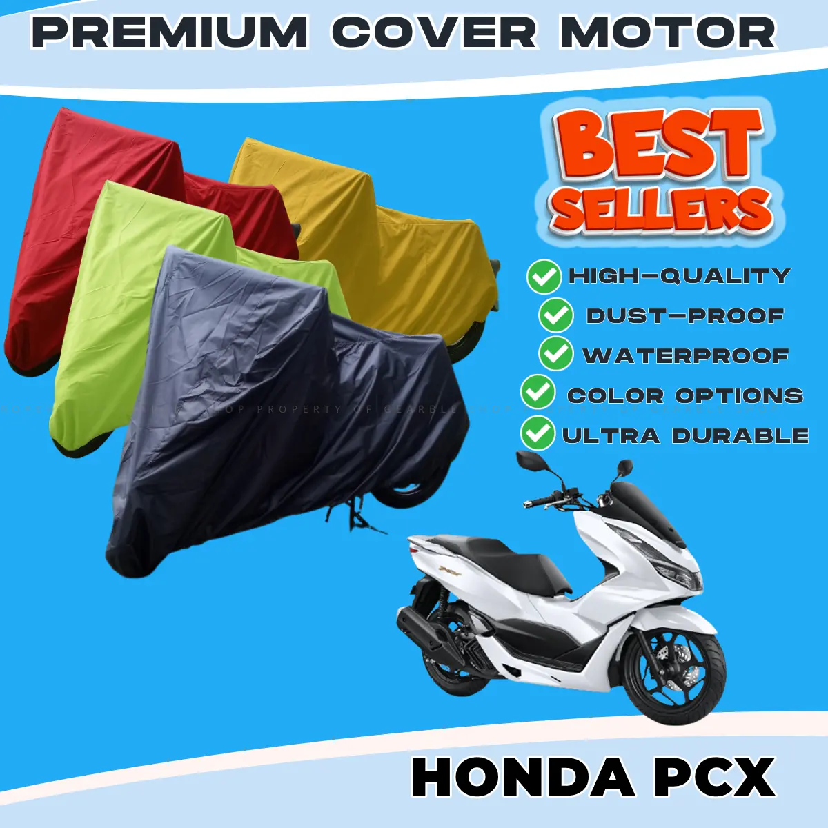 SARUNG MOTOR PCX 160 ANTI AIR WATERPROOF SELIMUT PENUTUP BODY COVER
