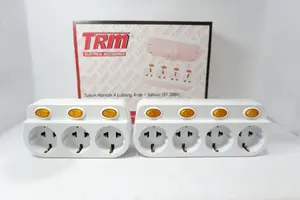 Steker T Multi Socket 3lubang 4lubang / Tusuk Kontak 3 Lubang Arde + Saklar ST-3083 / Tusuk Kontak 4 Lubang Arde + Saklar ST-3084