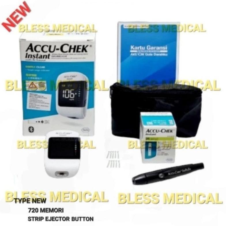 ACCU CHEK INSTANT + 25 TEST STRIP ALAT GULA DARAH ACCUCHECK INSTANT - Alat Saja