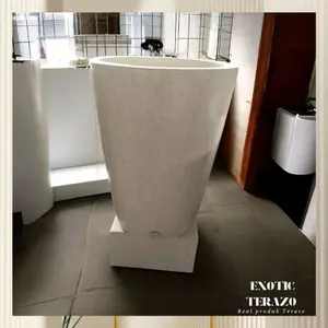 Bak mandi teraso model portable unik dan antik glossy luar dalam