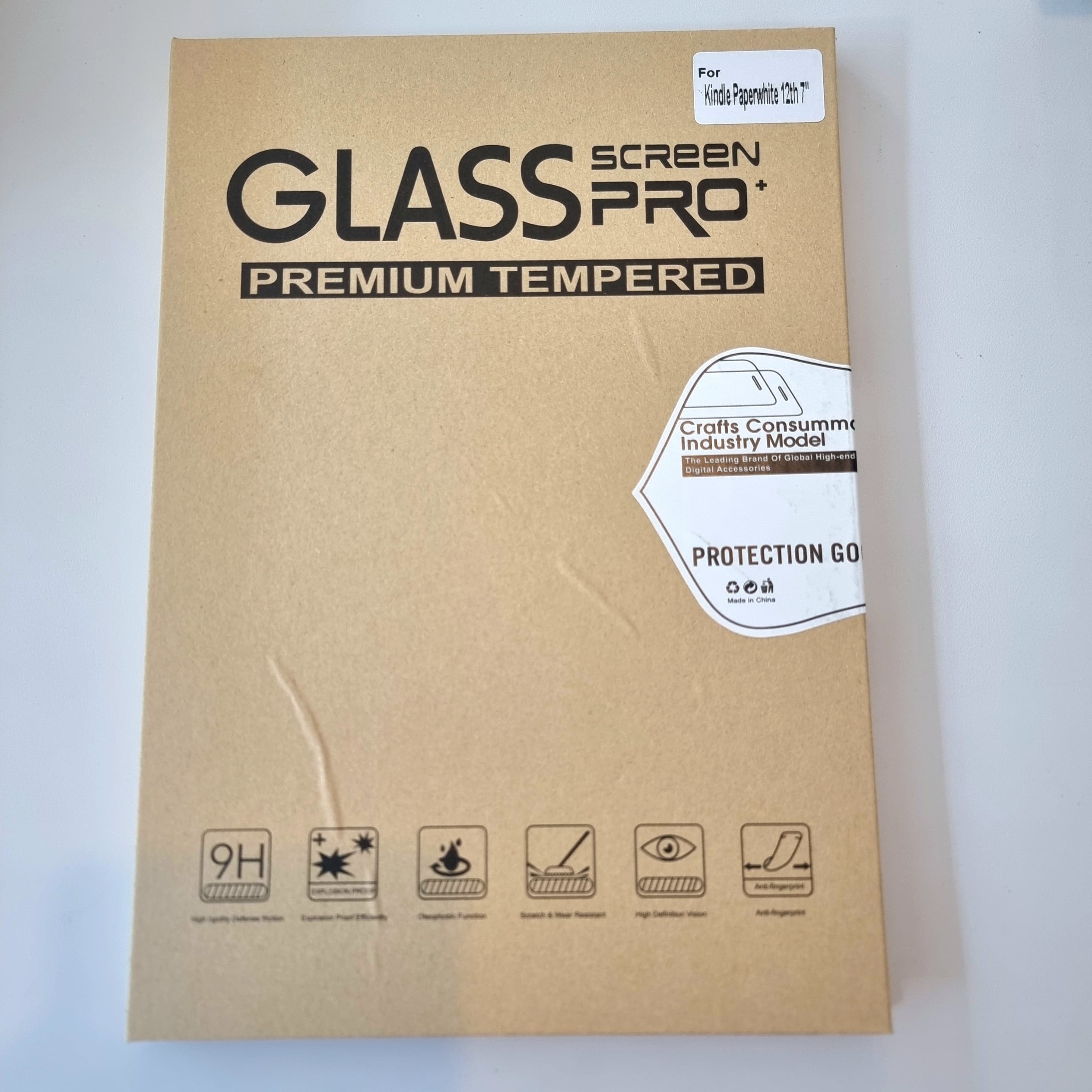 Kindle Basic & Paperwhite 2024 Gen 12 tempered glass screen protector for 6-inch 7-inch Kindle ebook reader, high-definition protective film