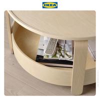 Gambar IKEA BORGEBY Meja Tamu Bulat Minimalis Veneer Kayu Birch 70 cm Furniture dari IKEA Indonesia Kota Administrasi Jakarta Timur 4 Tokopedia