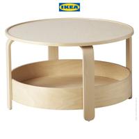 Gambar IKEA BORGEBY Meja Tamu Bulat Minimalis Veneer Kayu Birch 70 cm Furniture dari IKEA Indonesia Kota Administrasi Jakarta Timur 2 Tokopedia