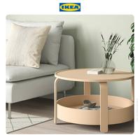 Gambar IKEA BORGEBY Meja Tamu Bulat Minimalis Veneer Kayu Birch 70 cm Furniture dari IKEA Indonesia Kota Administrasi Jakarta Timur 3 Tokopedia